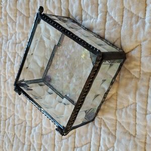 Lovely leaded glass trinket box